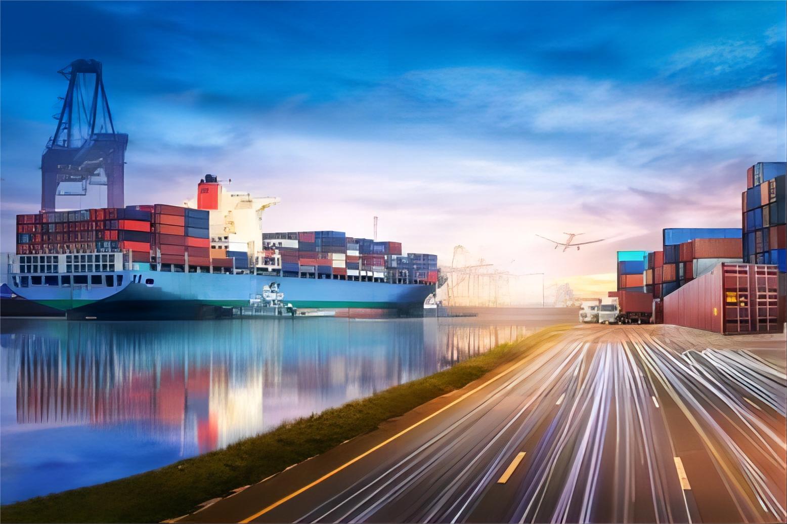 Logistics professional tracking international shipments