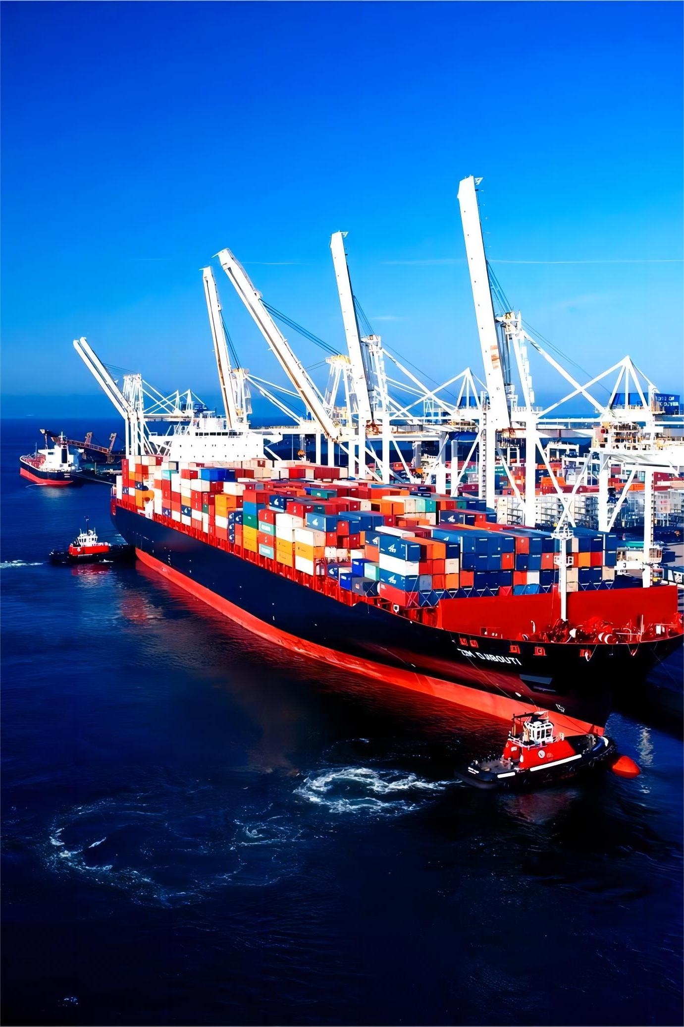 Logistics warehouse handling B2B cargo for international export