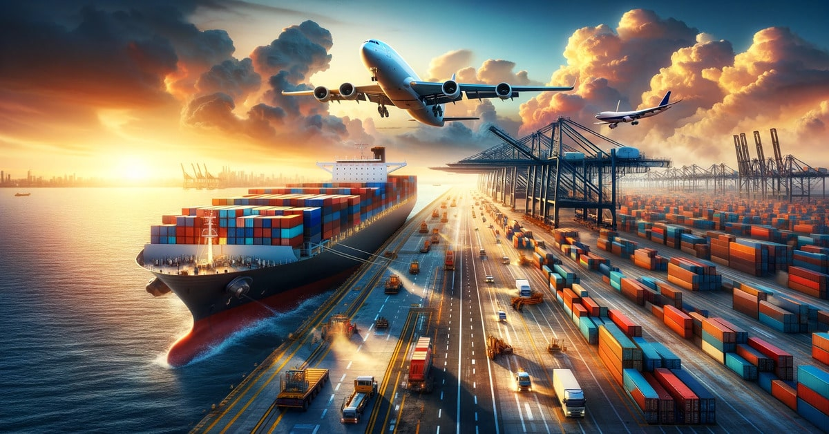 China to USA Freight loading and handoff visual